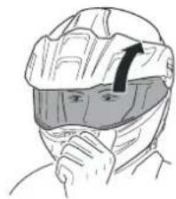 Schuberth E1 - ÖFFNEN DES VISIERS - 1
