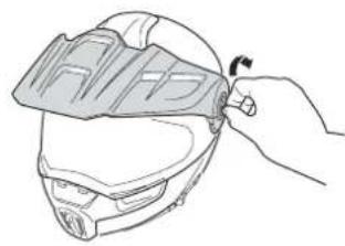 Schuberth E1 - POSIZIONAMENTO DEL FRONTINO - 2