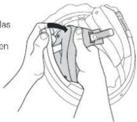 Schuberth E1 - DESMONTAJE DE LAS ALMOHADILLAS CONFORT PARA LAS MEJILLAS - 2