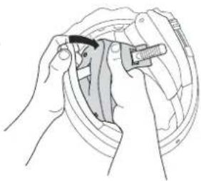 Schuberth E1 - LOSMAKEN COMFORT WANGSTUKKEN (gevoerd) - 2