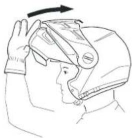 Schuberth E1 - OPENING THE CHIN BAR - 2