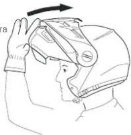 Schuberth E1 - APERTURA DELLA MENTONIERA - 2