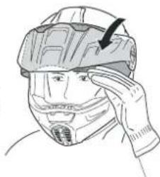 Schuberth E1 - Posizioni della visiera (con posizione da città) - 1