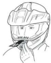 Schuberth E1 - VENTILATION DEVICE 3 - FACE SHIELD VENTILATION - 2