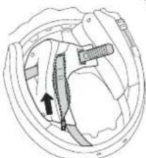 Schuberth E1 - MONTAJE DE LA ALMOHADILLA DE LA CINTA DE LA CABEZA - 2