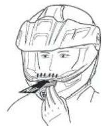 Schuberth E1 - VENTILATION 1 - RÉGLAGE DE LA VISIÈRE - 1