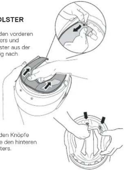Schuberth E1 - AUSBAU KOPFBAND-POLSTER - 1