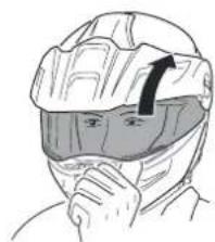 Schuberth E1 - APERTURA DELLA VISIERA - 1