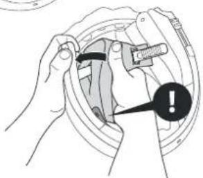 Schuberth E1 - MONTAJE DE LA ALMOHADILLA DE LA CINTA DE LA CABEZA - 3
