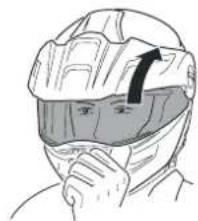 Schuberth E1 - OUVERTURE DE LA VISIÈRE - 1