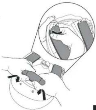 Schuberth E1 - VASTMAKEN COMFORT WANGSTUKKEN (gevoerd) - 2