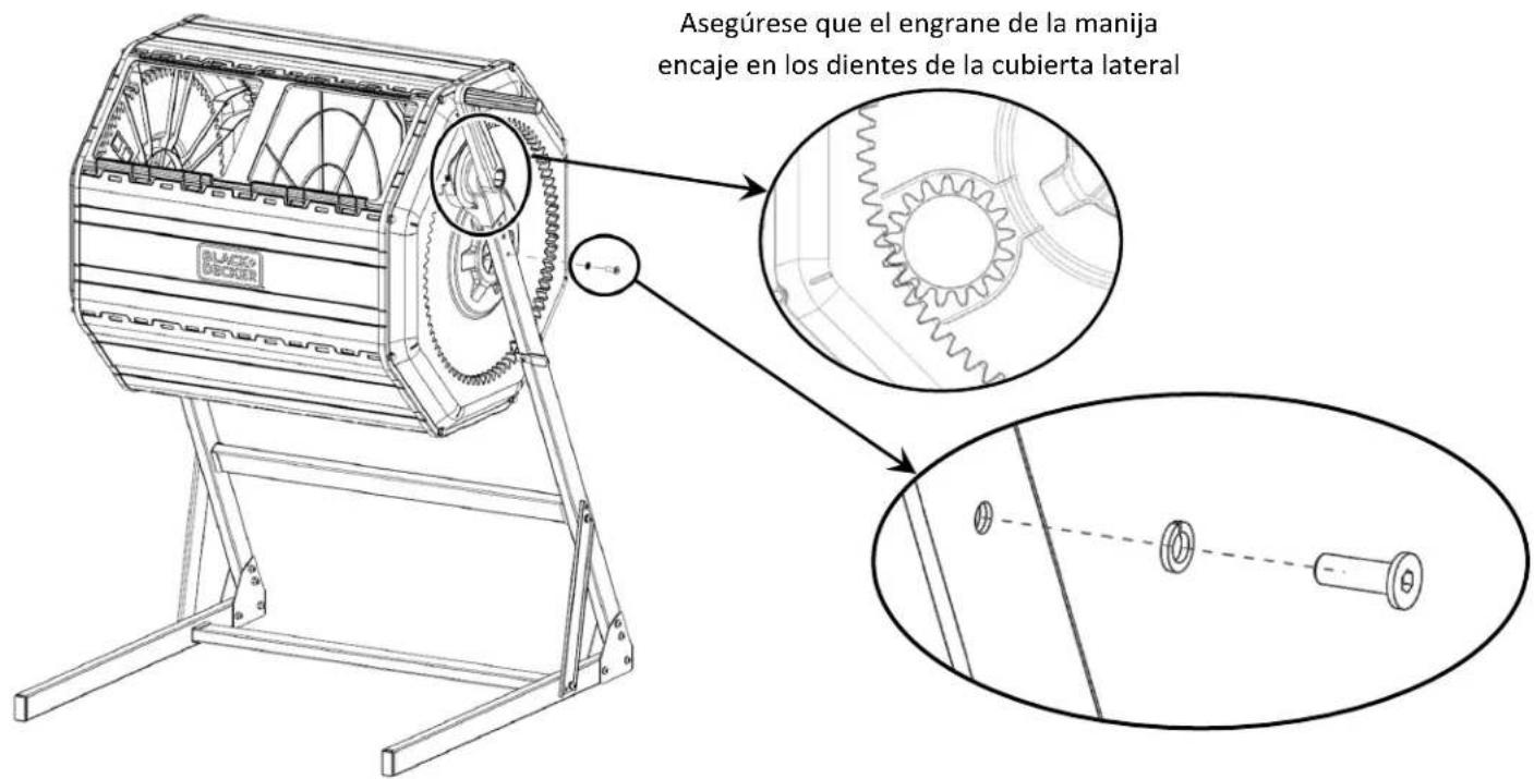 BLACK & DECKER BDSTGA9701 - Sección 3: Instale el Barril de Compostador en la Base - 4