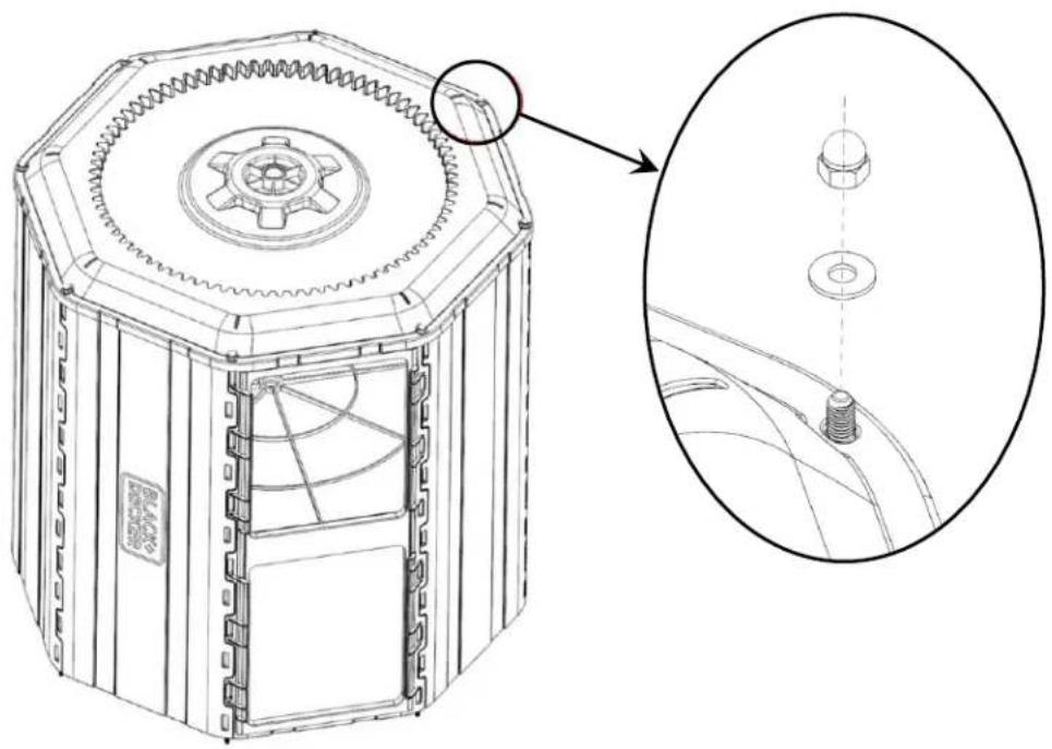 BLACK & DECKER BDSTGA9701 - Section 1: Assemble the Composter Barrel - 21