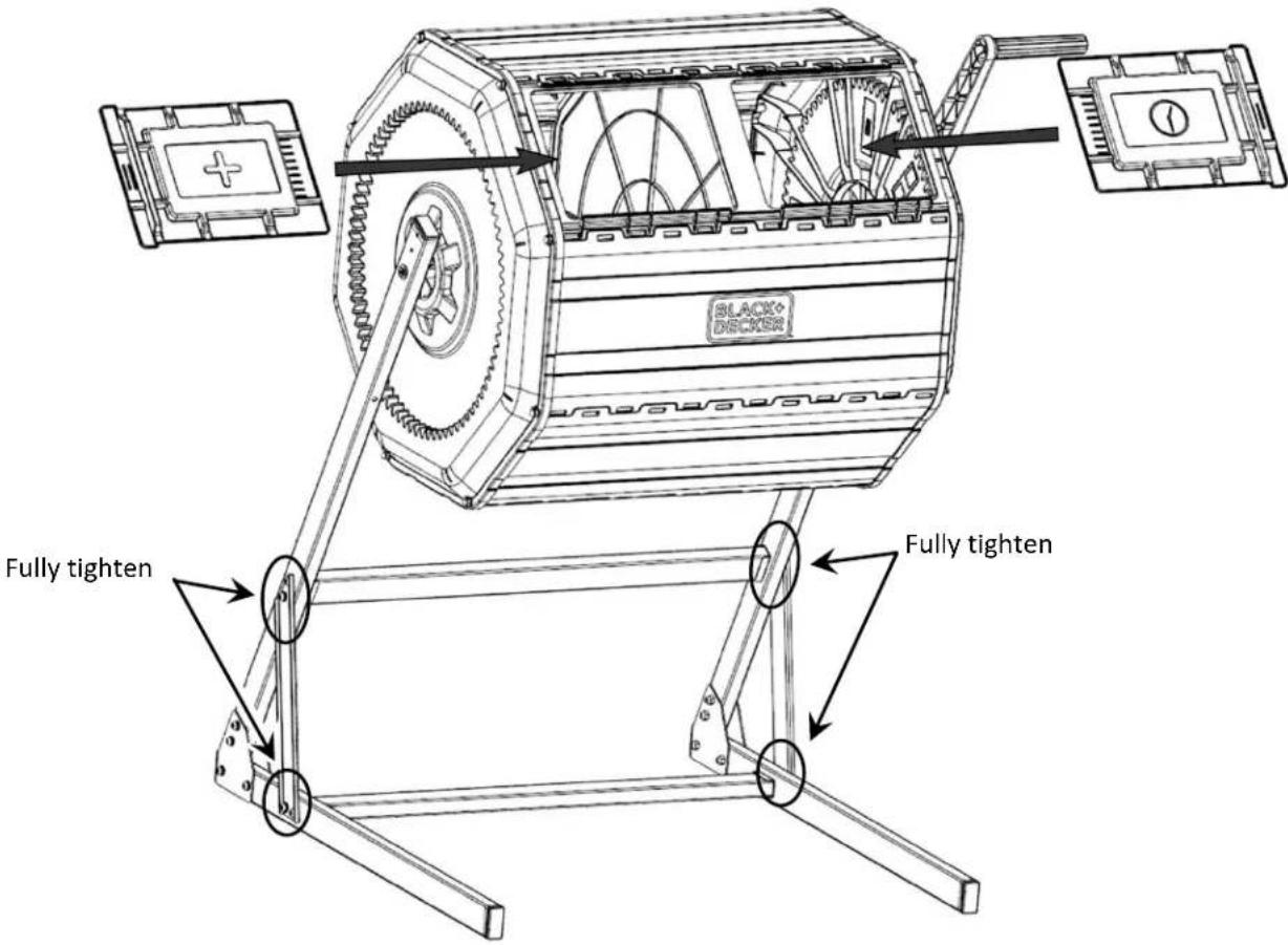 BLACK & DECKER BDSTGA9701 - Section 3: Install the Composter Barrel on the Base - 8