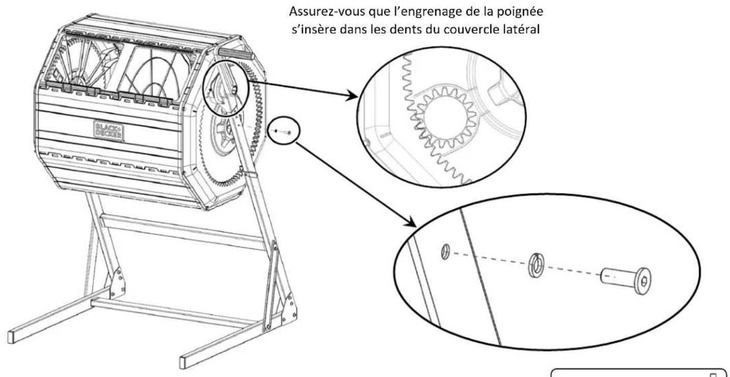 BLACK & DECKER BDSTGA9701 - Section 3: Installer le Tambour du Composteur sur la Base - 4