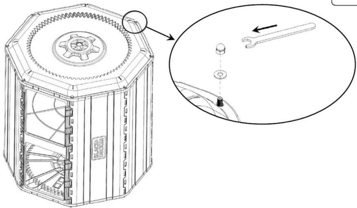 BLACK & DECKER BDSTGA9701 - Section 1: Assemble the Composter Barrel - 26