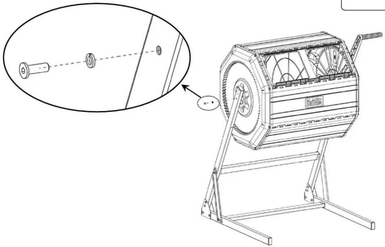BLACK & DECKER BDSTGA9701 - Section 3: Installer le Tambour du Composteur sur la Base - 6