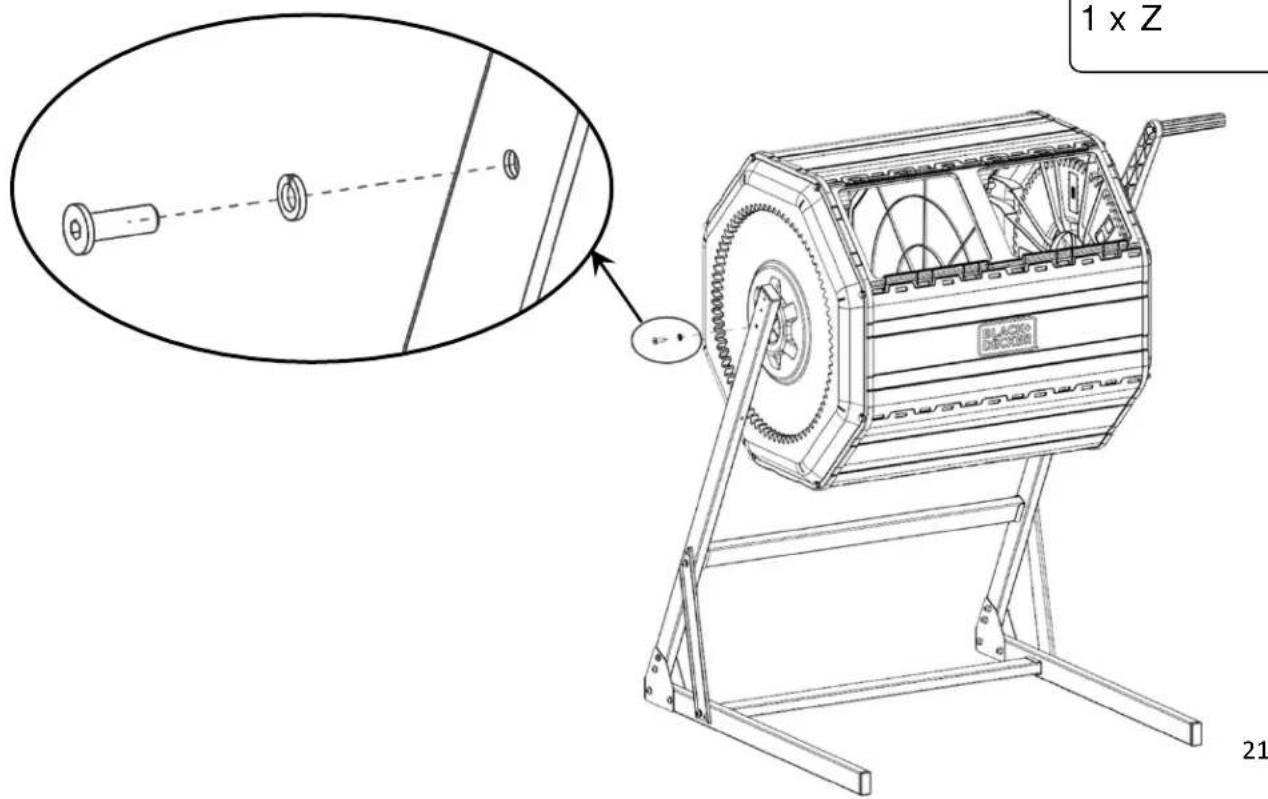 BLACK & DECKER BDSTGA9701 - Section 3: Install the Composter Barrel on the Base - 6