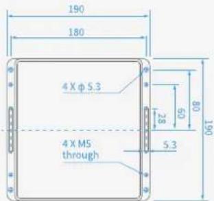 Dobot MG400 - Mounting Drawing - 2