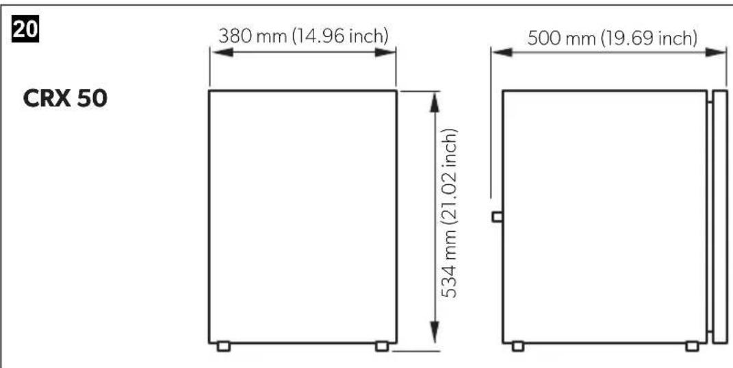 DOMETIC CRX 80U - Compressor refrigerator - 23