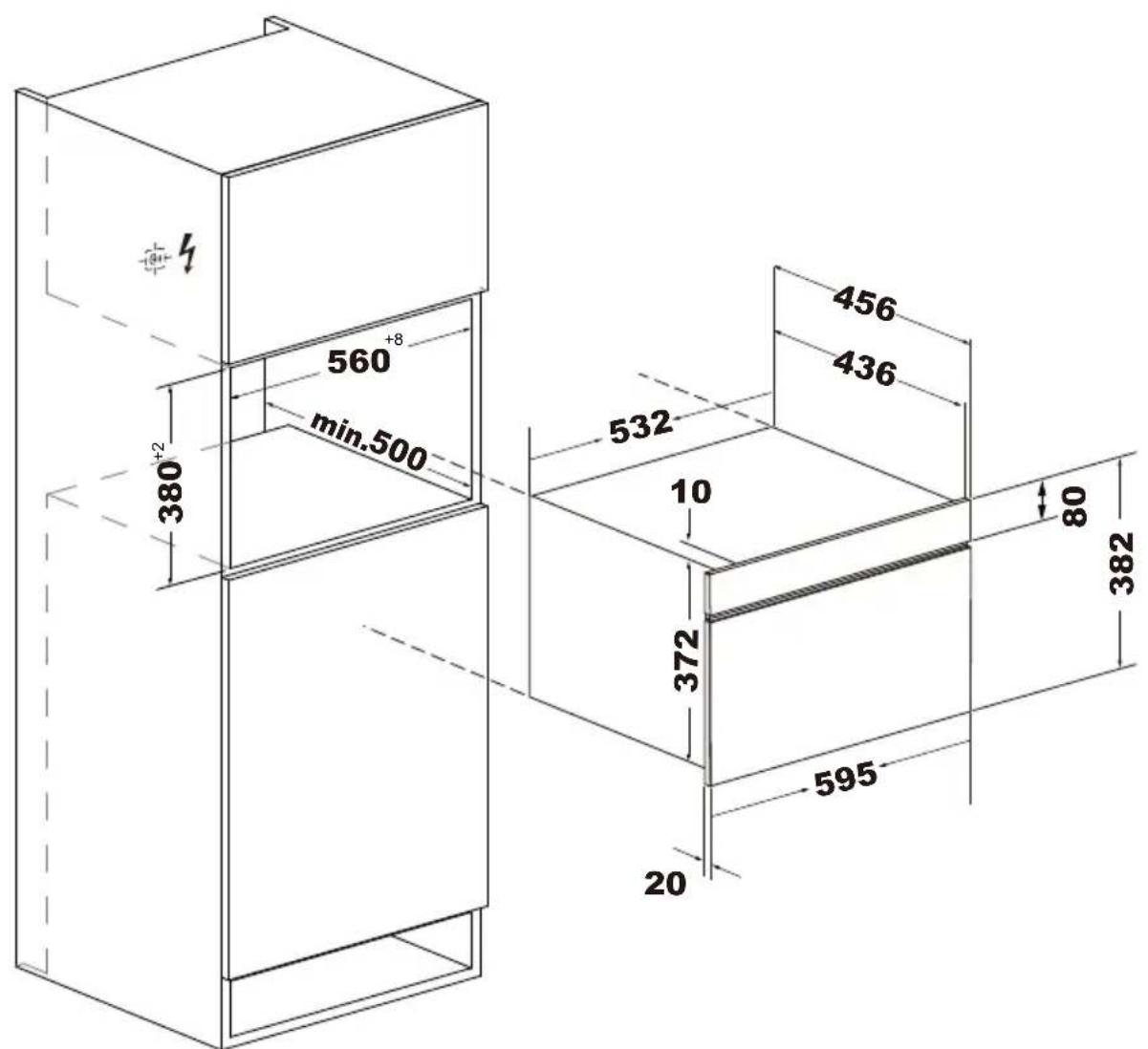 HAIER H38DMWID26NB - INŠTALÁCIA A PRIPOJENIE - 2