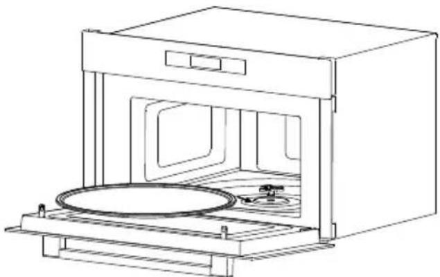 HAIER H38DMWID26NB - FORGÓTÁNYÉR BEHELYEZÉSE - 2
