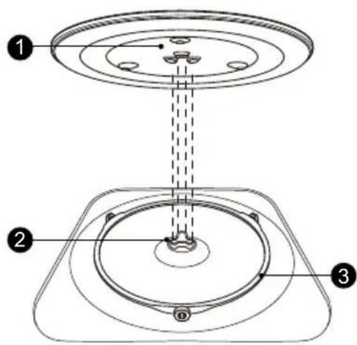 HAIER H38DMWID26NB - ROTĒJOŠĀS PLATFORMAS UZSTĀDĪŠANA - 1