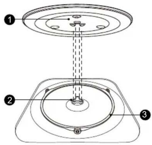 HAIER H38DMWID26NX - FORGÓTÁNYÉR BEHELYEZÉSE - 1