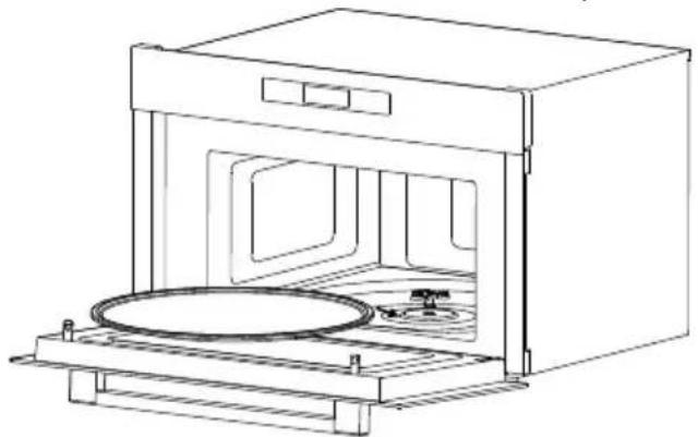 HAIER H38DMWID26NX - INSTALLATION DU PLATEAU TOURNANT - 2