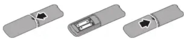 PHILIPS 27E1N1800A - To install or replace batteries: - 1