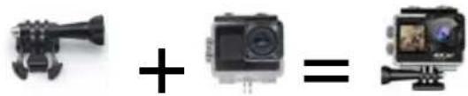 Prixton DV670 - Montaggio della tua fotocamera - 3