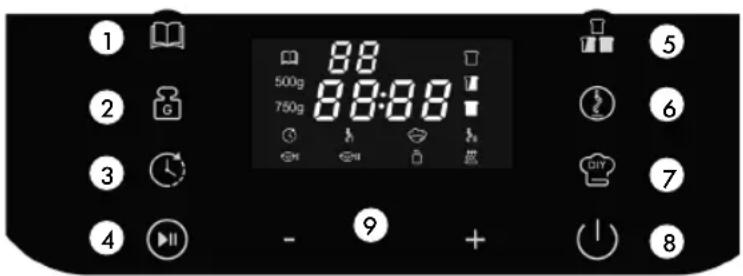 GRAEF BA806 - PANEL OBSŁUGI - 1