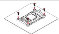 Noctua NF-A14x25r G2 PWM - Enlever le système de rétention d'origine – mettre en place la contre-plaque - 1