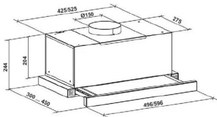 Gurari GCH B 135 IS 60 N - Dimensions - 1