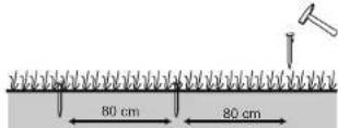 Yard Force Classic 500B - Pegging your boundary wire - 2