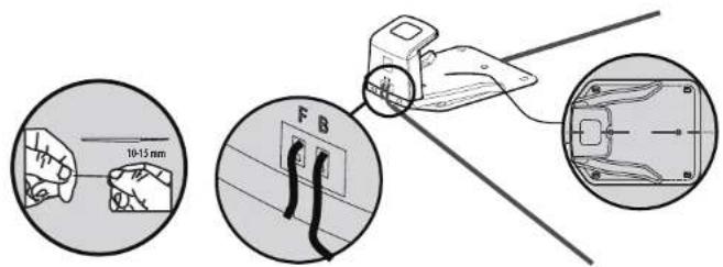 Yard Force Classic 500B - Verbindung der Ladestation mit dem Begrenzungskabel - 1