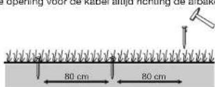 Yard Force Classic 500B - Uw omheiningsdraad met harengen vastzetten - 2
