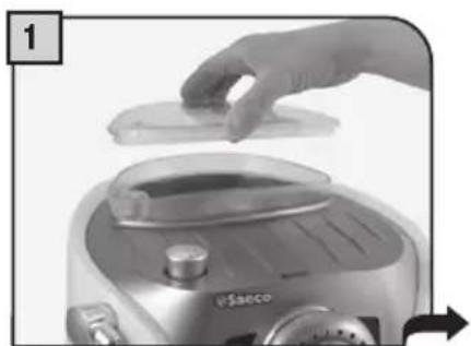 PHILIPS Saeco 10001606 - STARTING THE MACHINE - 1