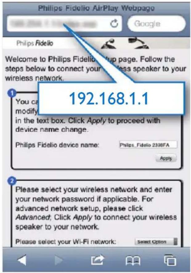 PHILIPS AD6000W - Ouvrez la page Web intégrée du AD6000W - 1