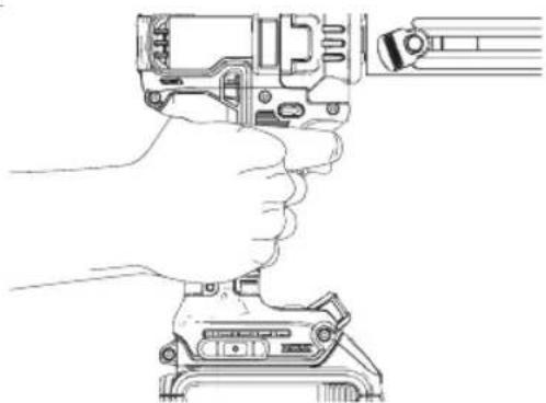 DEWALT DCE151 - Position correcte des mains (Fig. E) - 1