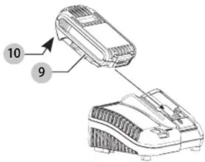 DEWALT DCE151 - Charging a Battery (Fig. C) - 1