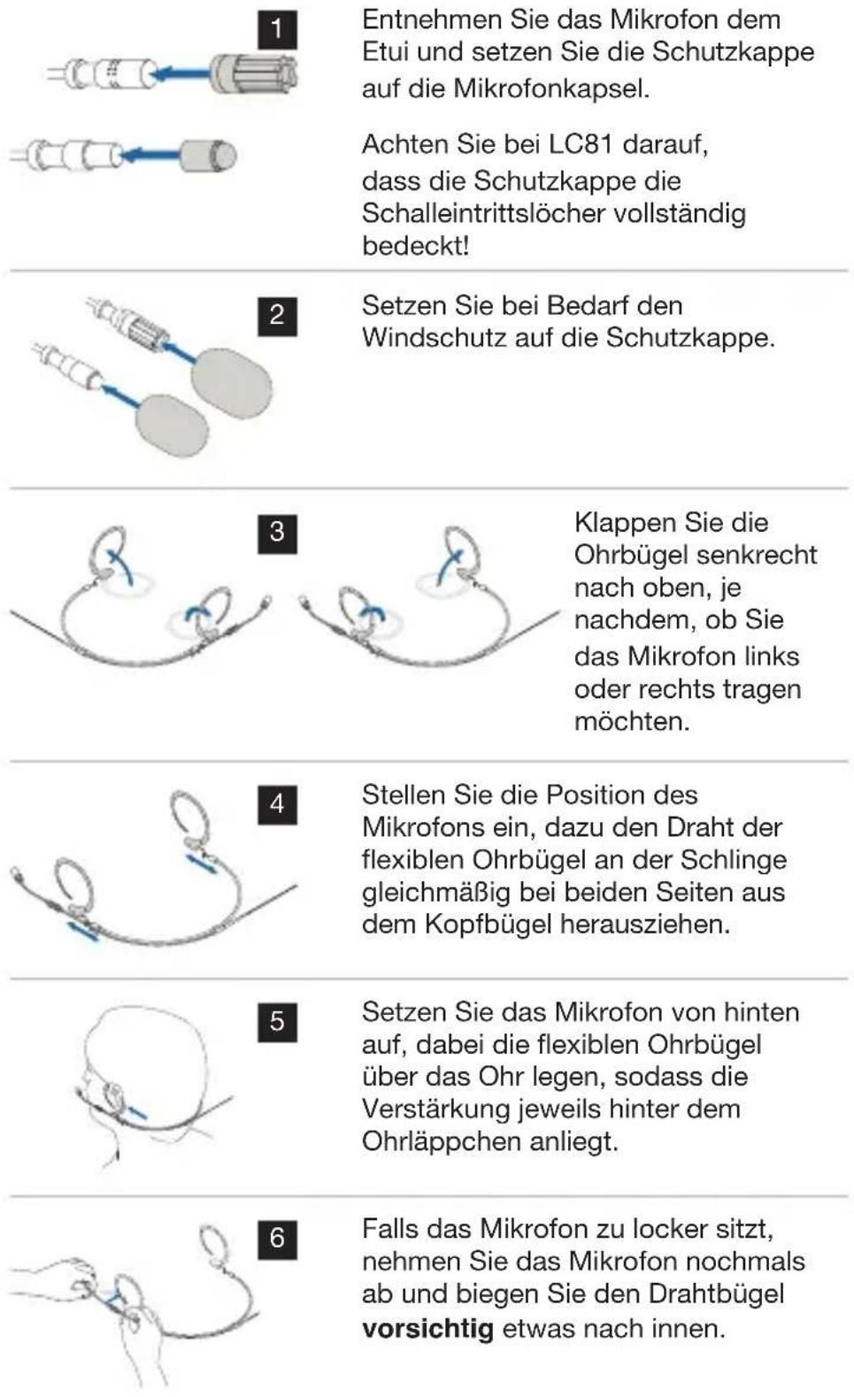 AKG HC 82 MD - Kopfbügelmikrofon anbringen - 2