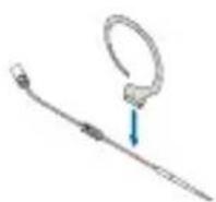 AKG HC 81 MD - Attaching the ear hook microphone - 7