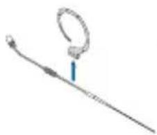 AKG HC 81 MD - Attaching the ear hook microphone - 5