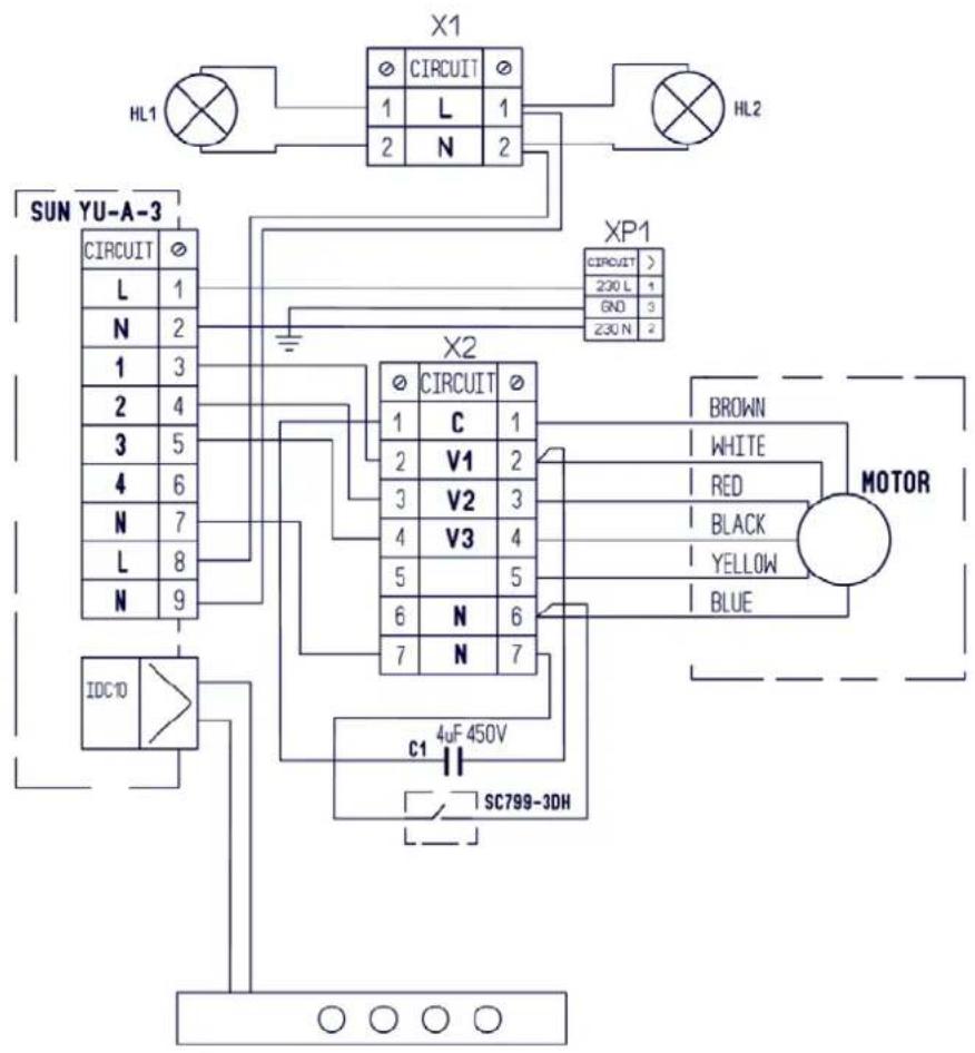 Gurari GCH B 117 - Circuit diagram for the model GCH B 117 PRIME N - 1