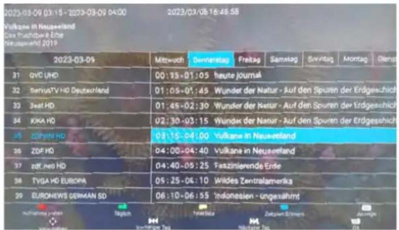 MEGASAT Royal Line IV 22 Smart - Recording via the EPG - 1