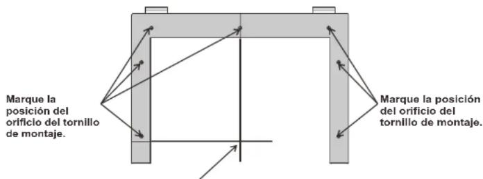 SYLVOX BT32A1KGGB - Marque las posiciones de los orificios para cableado y los orificios para tornillo - 1