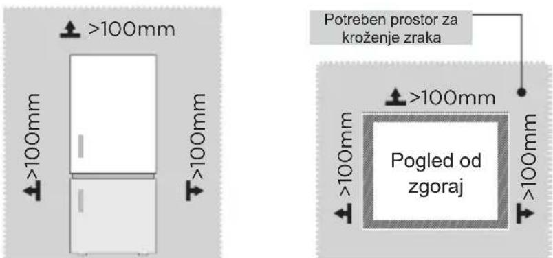 MIDEA MERB276FGE02A - Dimenzije in odmiki - 1