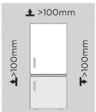 MIDEA MERB276FGE02A - Dimensiuni și distante - 1