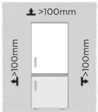 MIDEA MERB276FGE02A - Dimensions and Clearances - 1